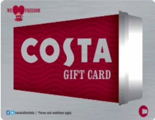 Costa Coffee Gift Cards Revenue